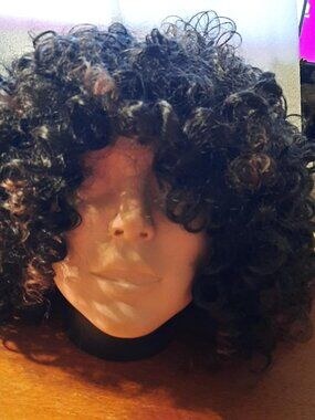 NEW TAG ! Queen's Choice 15 Inch Short Hair Spiral Curly Wig Dark Brown